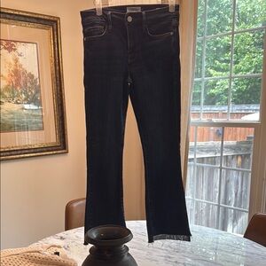 Frame Denim Blue Ankle Cropped Jeans